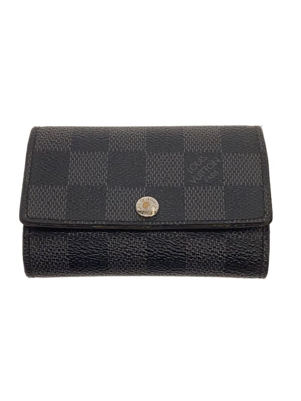 LOUIS VUITTON Multicles Damier Graphite Black Leather Patterned Accessories